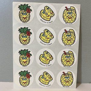 Vintage CTP Scratch ‘N Sniff Pineapple Stickers